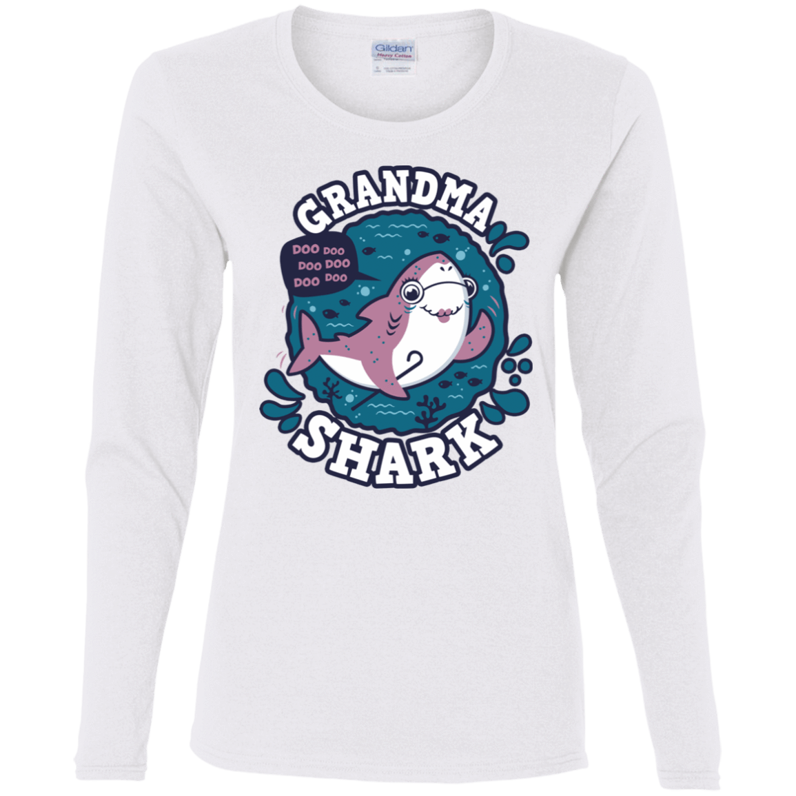 Shark Family Trazo – Grandma Women’S Long Sleeve T-Shirt