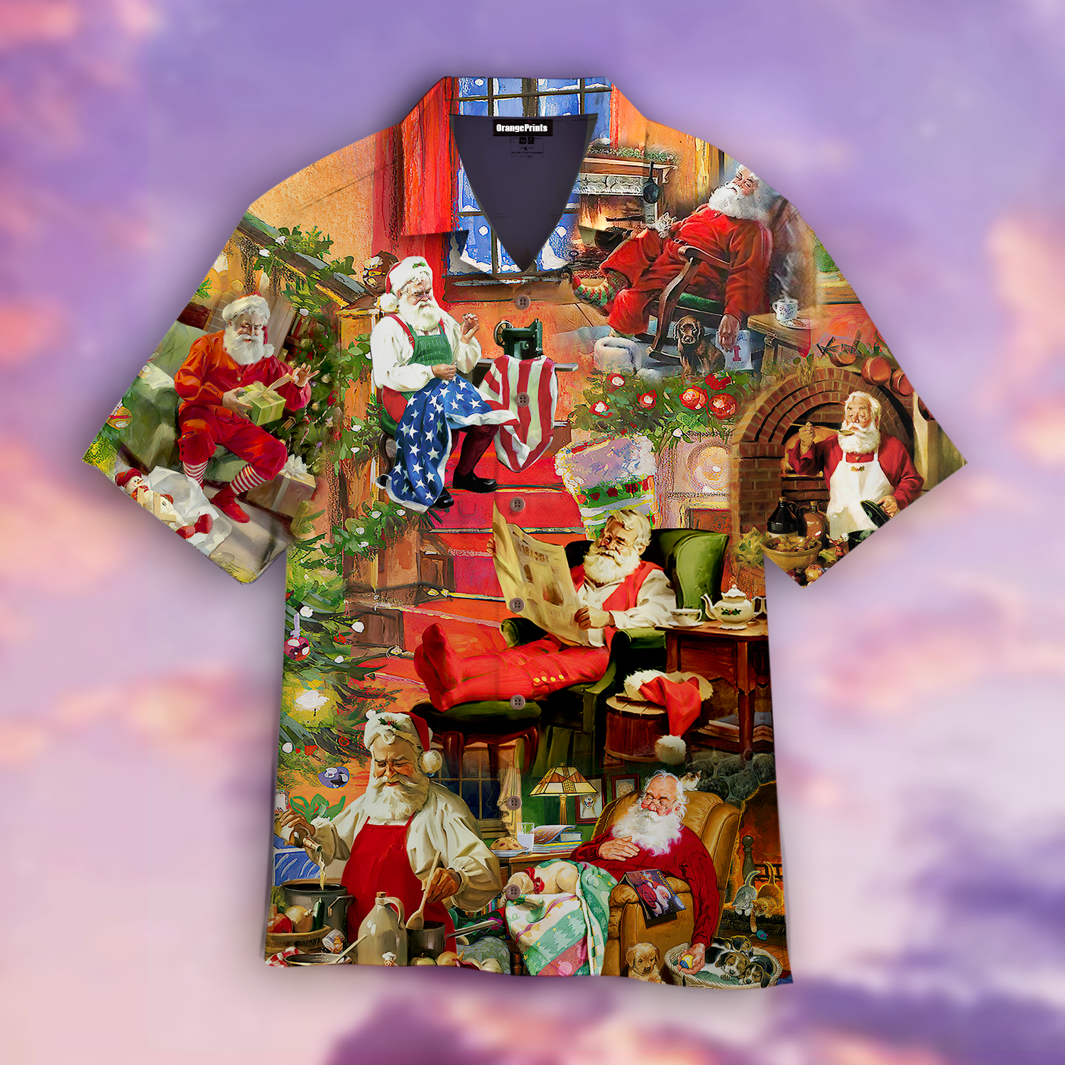 Santa Claus In Daily Life Hawaii Shirt For Men Women Ha109178