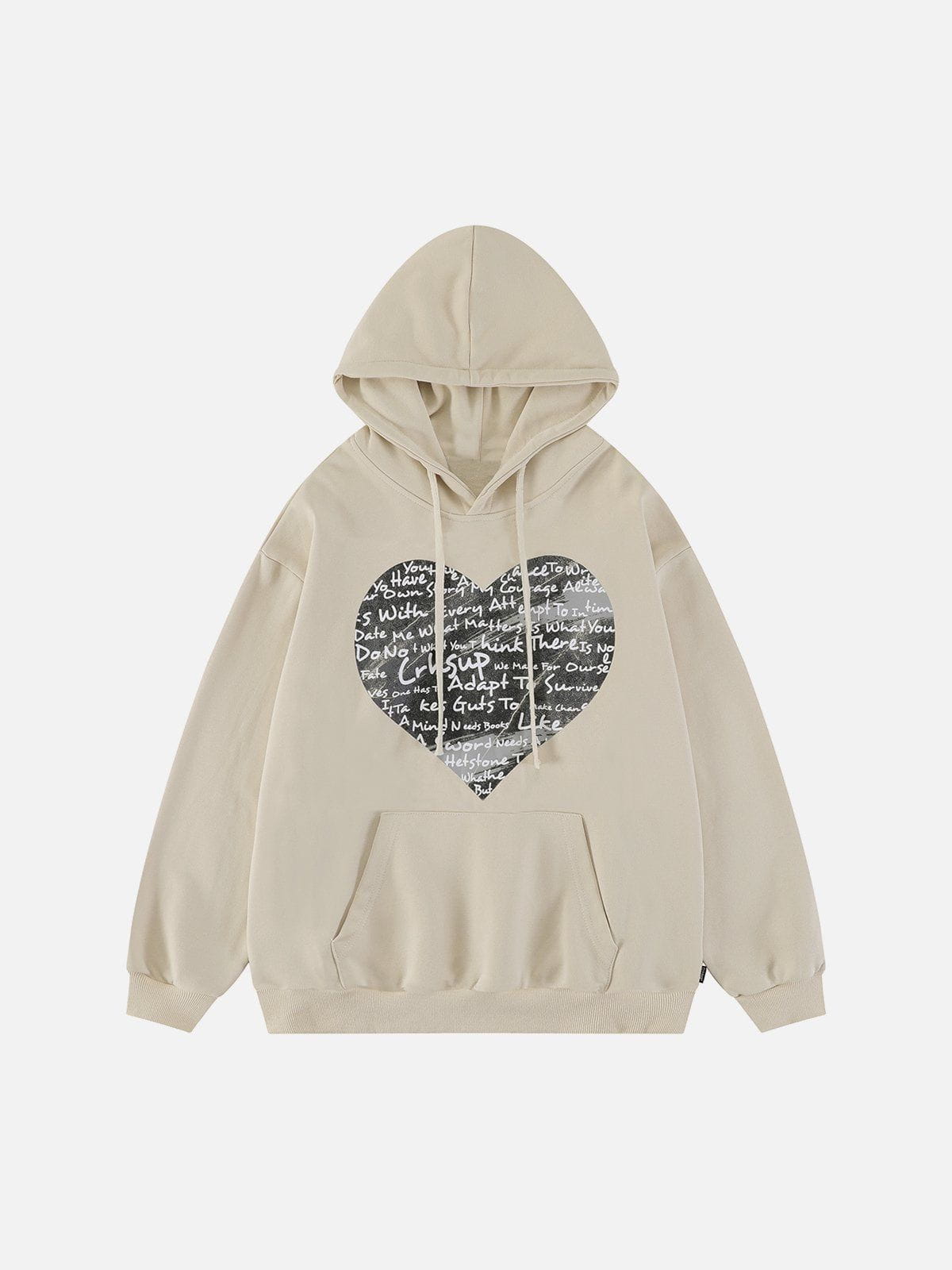 Talishko™ – Letter Doodle Love Heart Hoodie