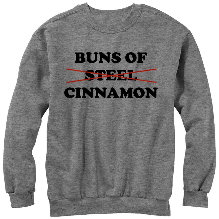 CHIN UP Women’s Buns of Cinnamon  Sweatshirt Athletic Heather