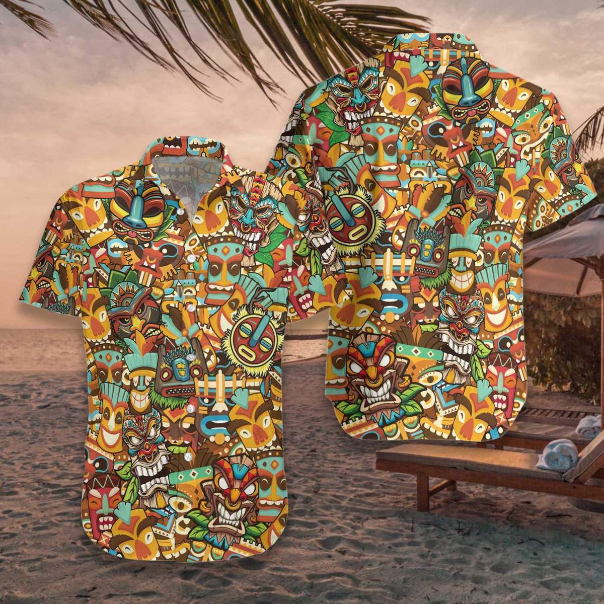 African Tiki Hawaiian Shirt | Unisex | Adult | Hw7512