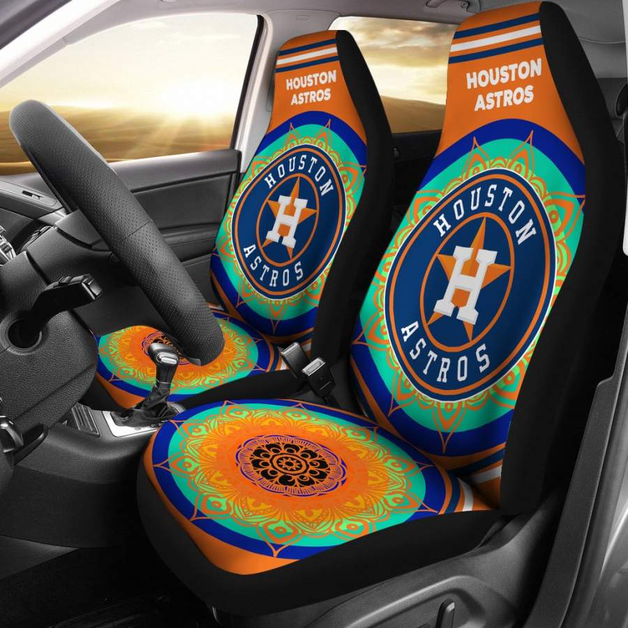 Unique Magical And Vibrant Houston Astros Car Seat Covers