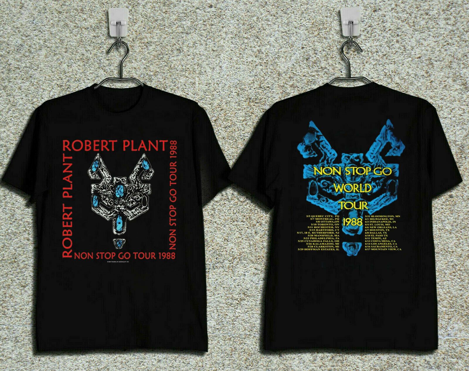 Robert Plant Concert Non Stop Go World Tour 1988 T-Shirt