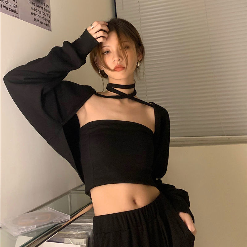 Women Design Sexy Loose-fitting Bolero Solid Elegant Belt All-match Cropped Sweaters Fashion Shawl Ulzzang Feminine Cape alx