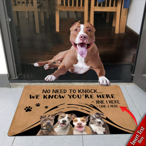 Pit Bull M288 Camping Custom Doormat All Over Printed