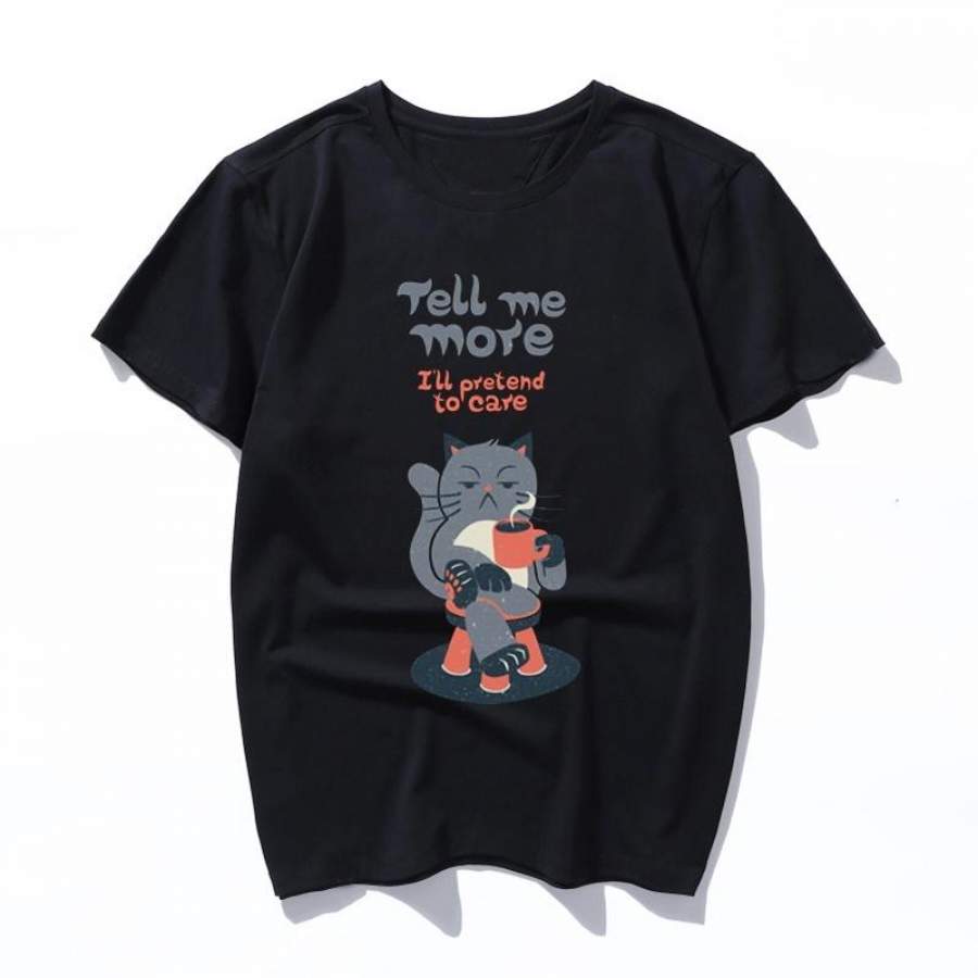 ironicat Aesthetic T Shirts Women men Ullzang Vintage T-shirt Fashion Funny Cartoon Tshirt Korean Style Top Tees Female