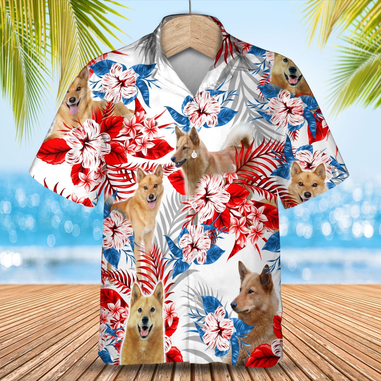 Finnish Spitz Hawaii Shirt Summer Aloha Hawaii For Men And Women Ha7109