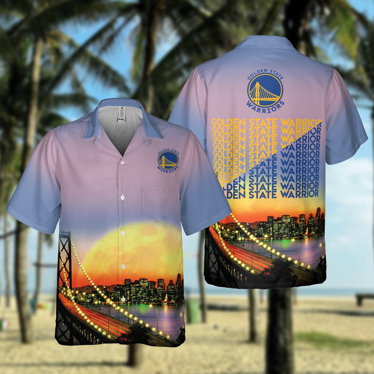 Golden State Warriors City Art 3D Hawaiian Shirt