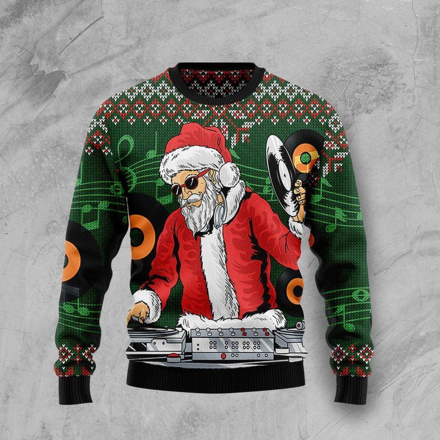 Satan Claus Dj Ugly Christmas Sweater | Unisex | Adult | Us1445