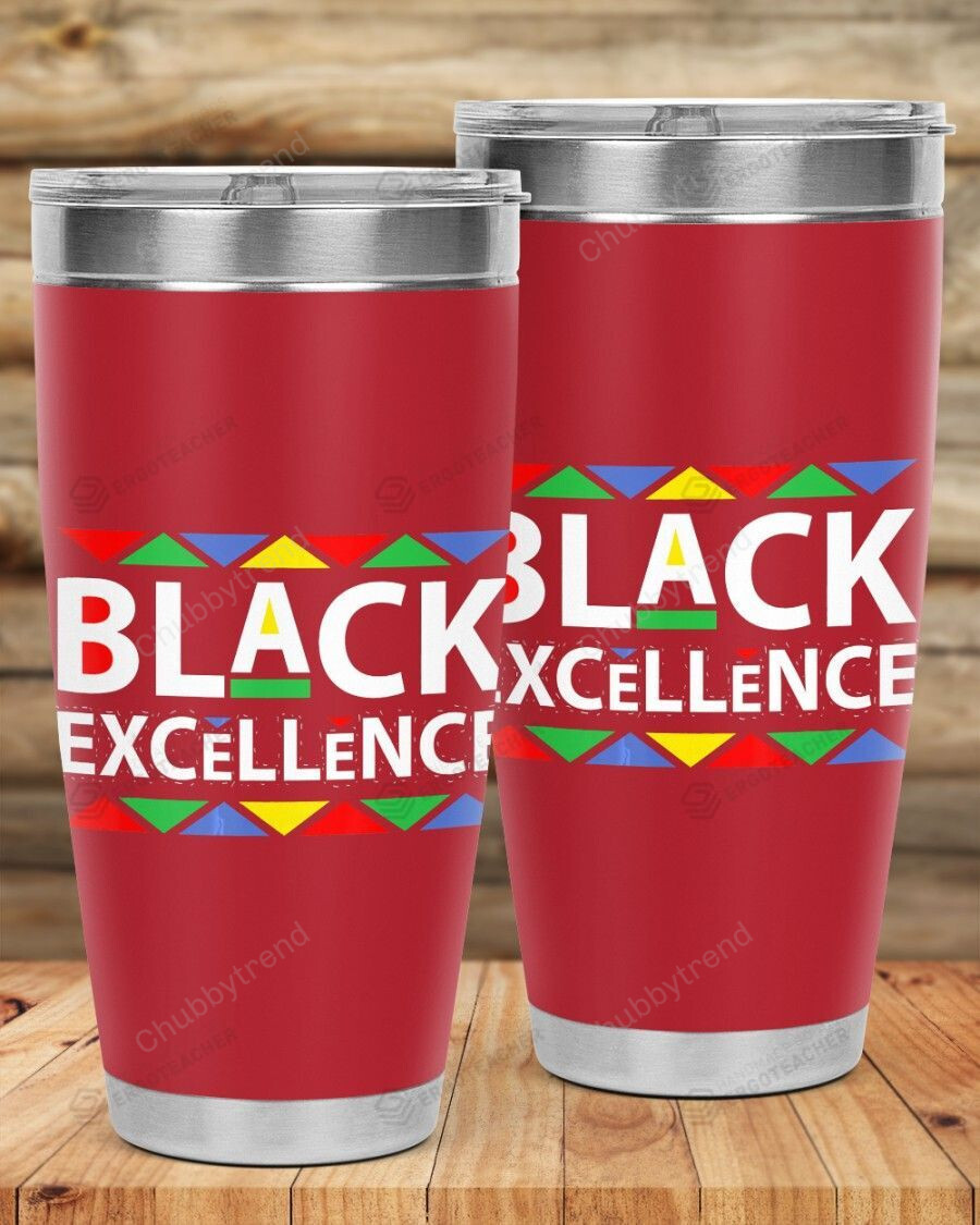 Black Excellence African, Stainless Steel Tumbler Cup For Coffee/Tea, Great Customized Gift For Birthday Christmas Thanksgiving