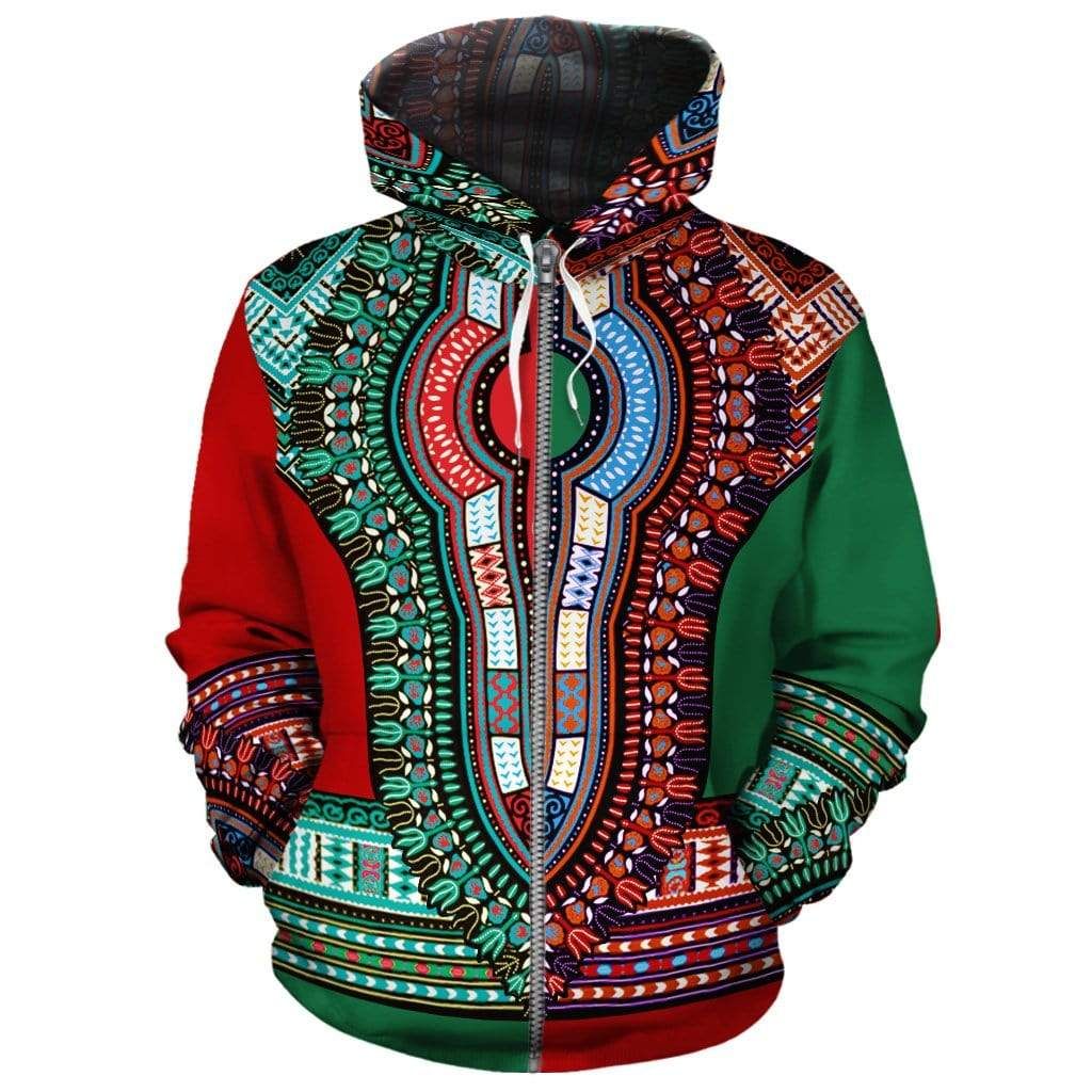 Forbescloth Hoodie – Dashiki Half Zip Hoodie J7