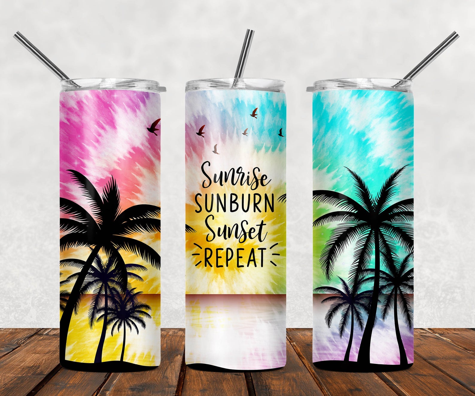 Sunrise, Sunburn, Sunset 20Oz Skinny Tumbler