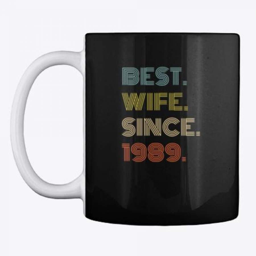 Best Wife Since 1989 Vintage Style Anniversary Gift Mug