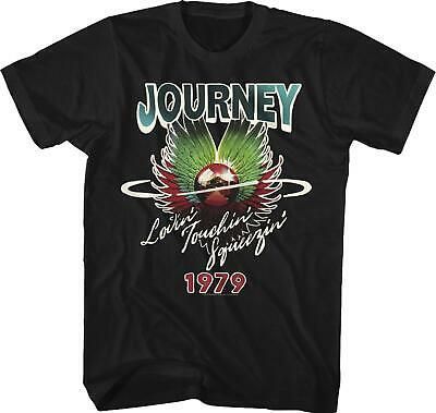 Journey Lovin Touchin Squeezin 1979 Shirt S Rock Band Retro Black Shirt