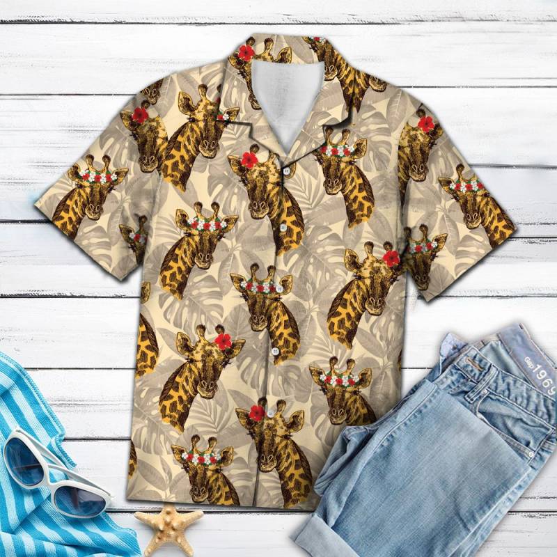 Giraffe Tropical Mood Hawaiian Shirt Ha103841