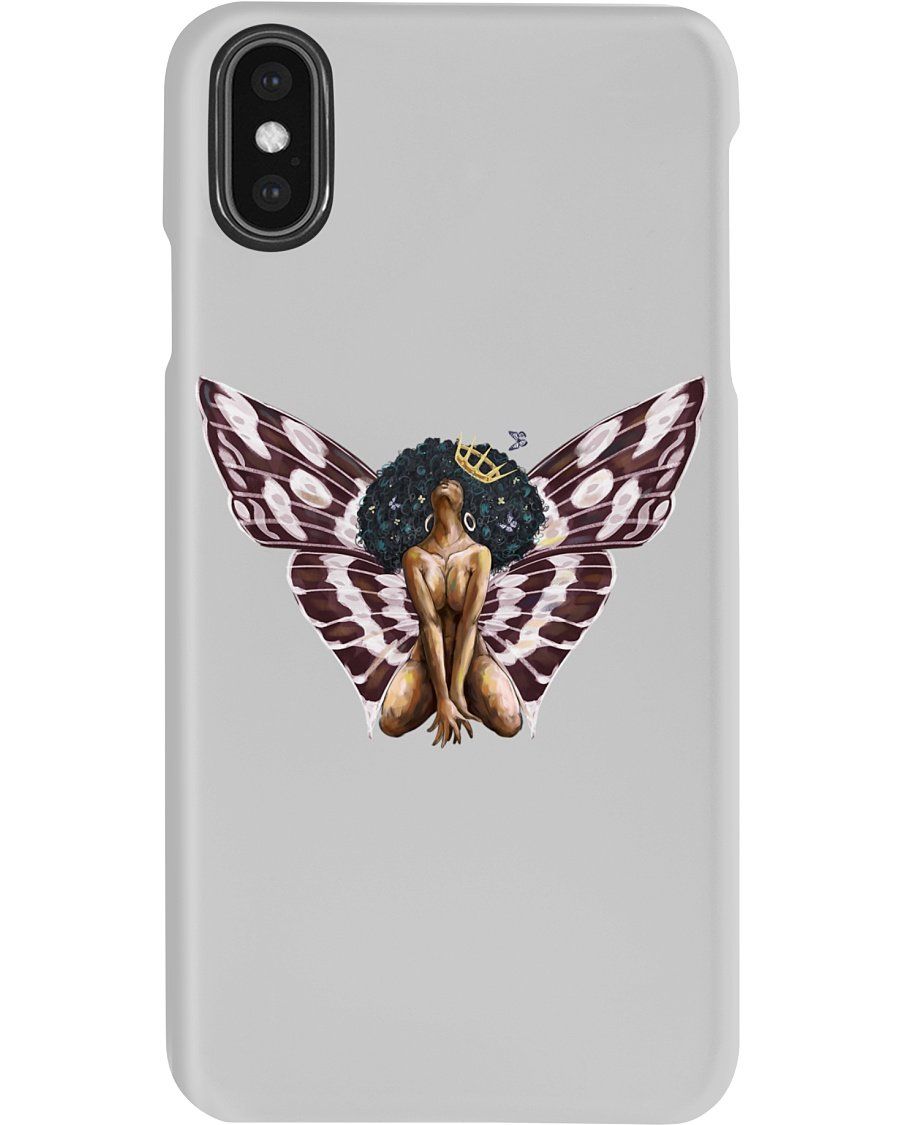 Awesome Black Queen Butterfly Gift For Black Girl Matte Canvas Phone Case