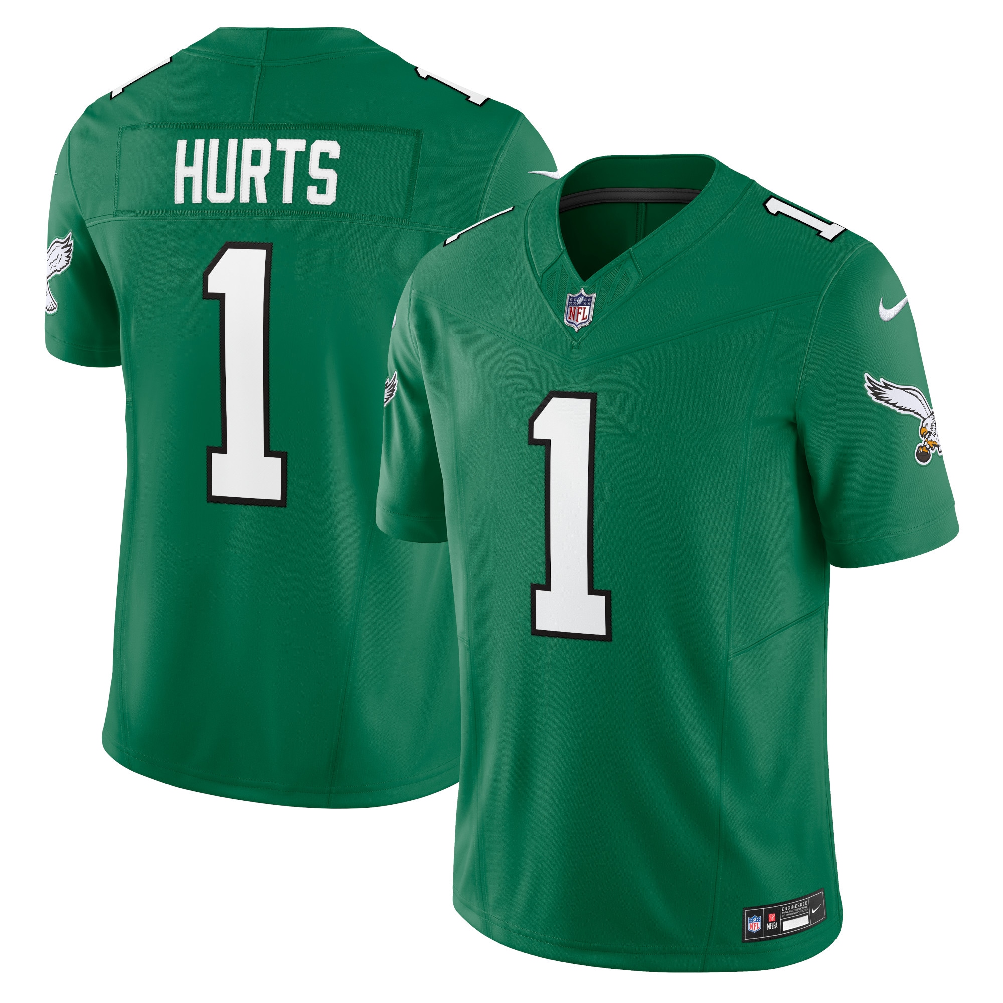 Jalen Hurts Philadelphia Eagles Vapor F.U.S.E. Limited Jersey – Kelly Green