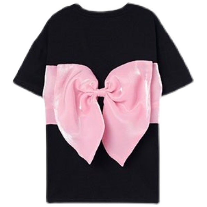 2022 Girls Big Bow Long Shirts Dress Sweet Baby Kids Summer Princess Birthday Dresses Children Clothes alx