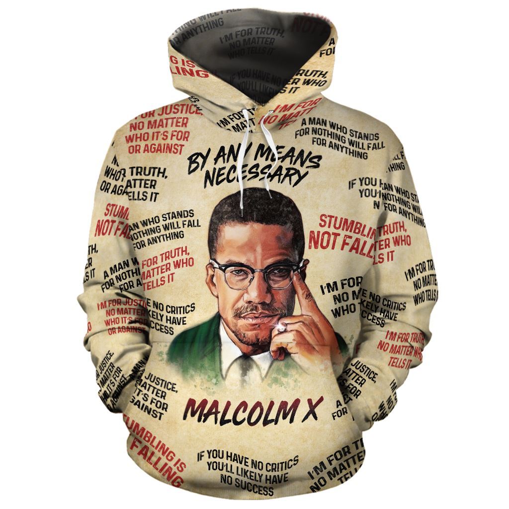 Malcolm X The Leader All-Over Hoodie