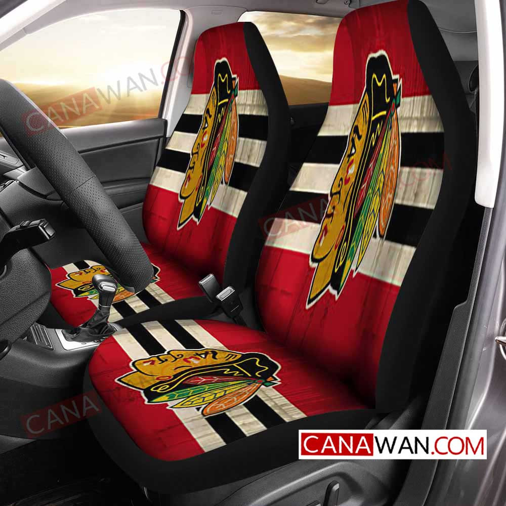 Chicago Blackhawks Style210 3D Customized Personalized Car Seat Cover