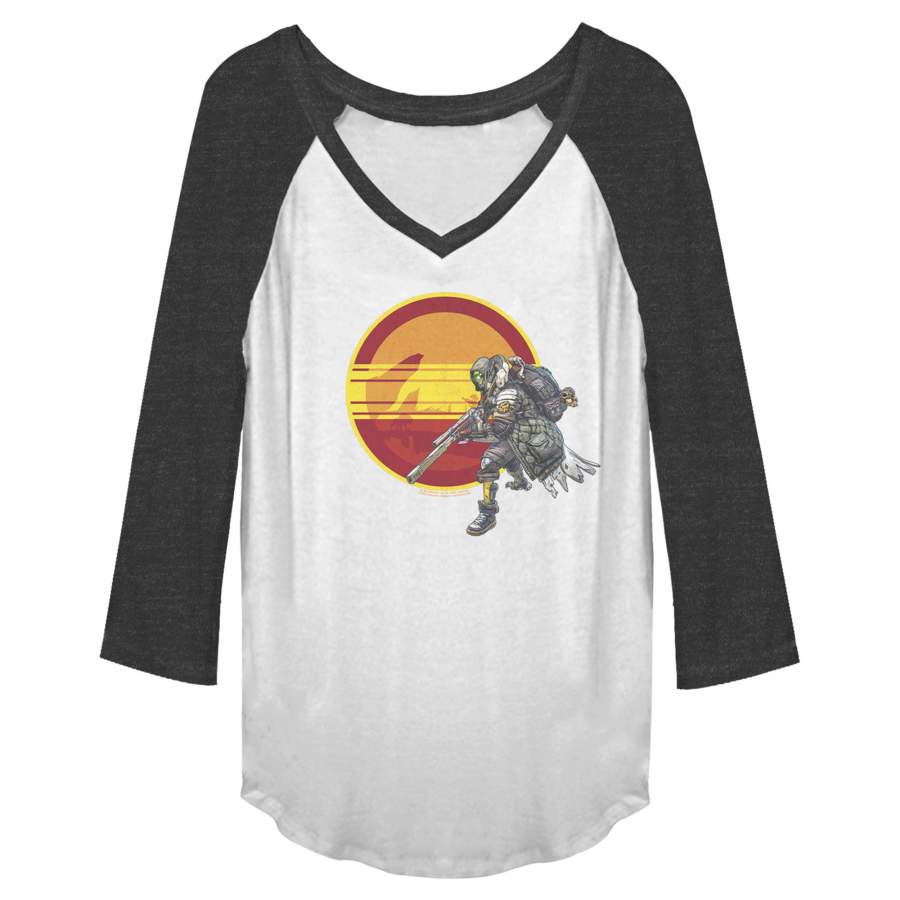 Borderlands 3 Junior’s FL4K Beastmaster Sunset  Baseball Tee