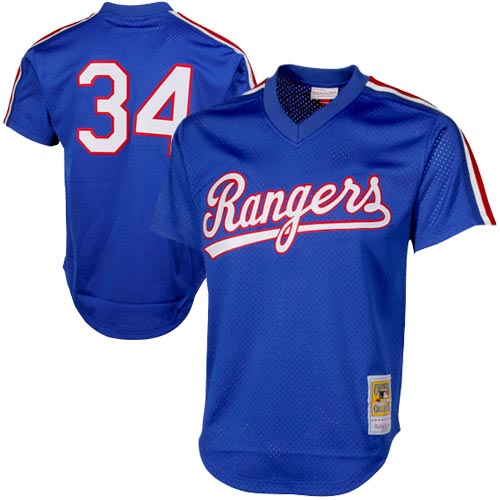 Nolan Ryan Texas Rangers Mitchell & Ness 1989 Authentic Cooperstown Collection Mesh Batting Practice Jersey – Royal