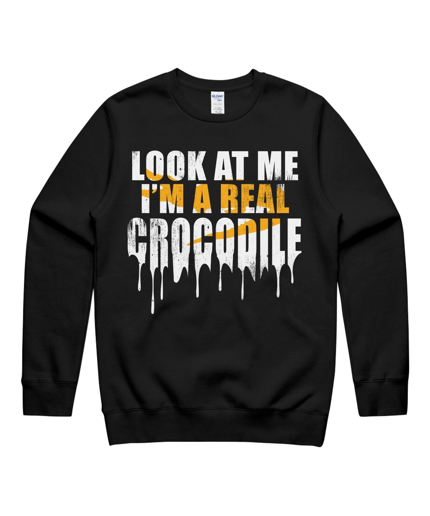 I’M A Real Crocodile Look At Me Funny Halloween Costumes Matching Cosplay October 31St Day Of Dead 13Th Friday Unisex Crewneck Sweatshirt