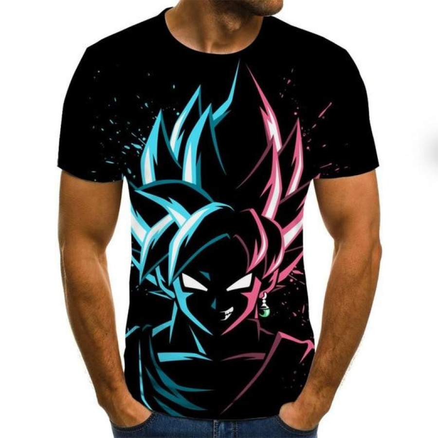 Dragon ball z Super Saiyan Son Goku  Fashion Tee Men / Boys Cartoon T Shirt