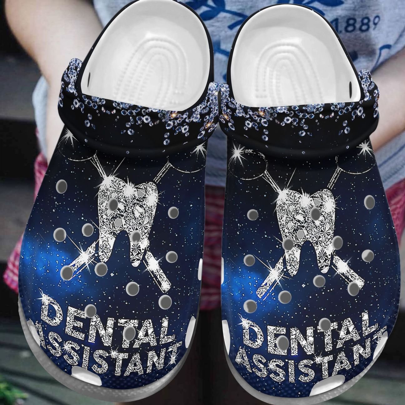 Dentist Personalize Clog, Custom Name, Text, Fashion Style For Women, Men, Kid, Print 3D My Job H