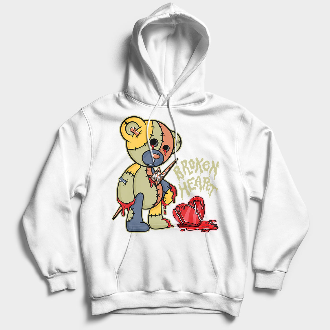 Broken Heart Unisex Hoodie Match Yz Boost 350 V2 Mx Oat