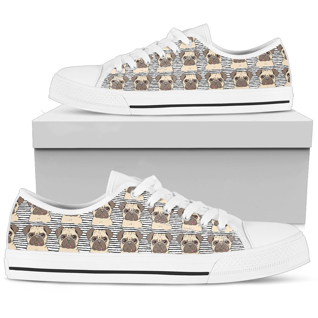 Pug Women Low Top Shoes