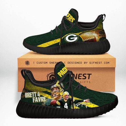 Green Bay Packers Shoes Customize Yeezy Sneakers Gift For Fan