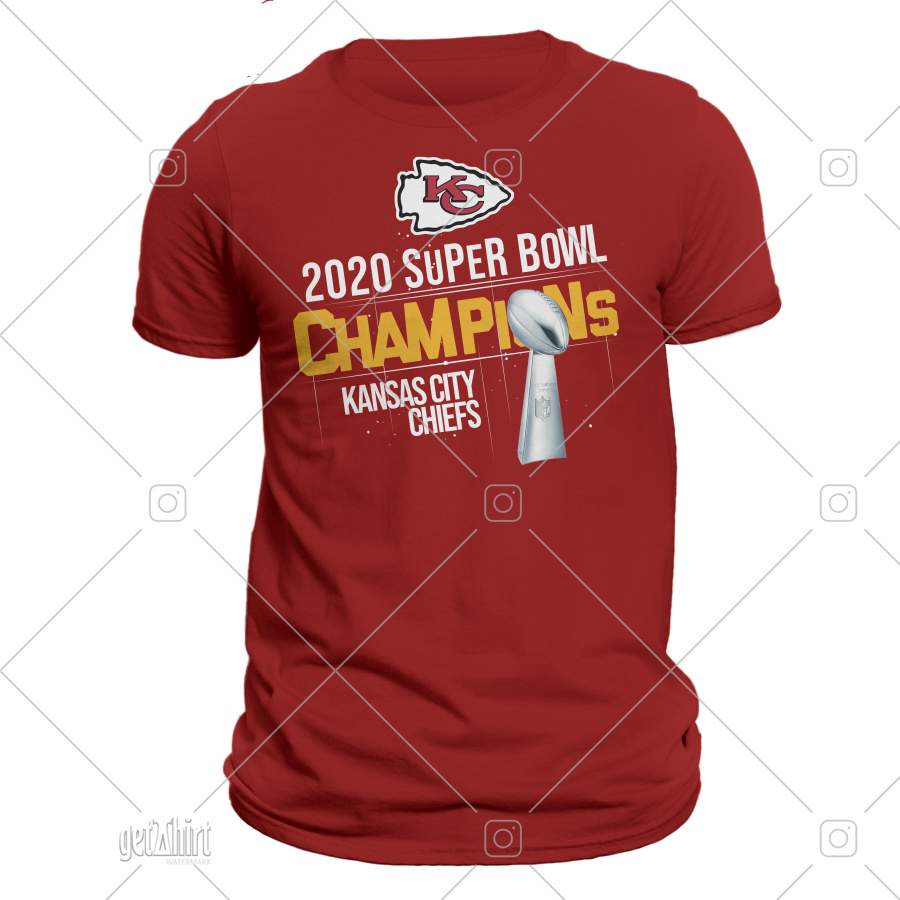 Kansas City Chiefs 2020 Super Bowl Winner LIV Champions T-Shirt S-6XL