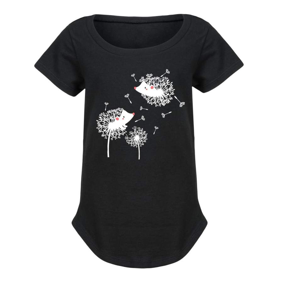 Hedgehog Dandelions – Youth Girl Short Sleeve T-Shirt