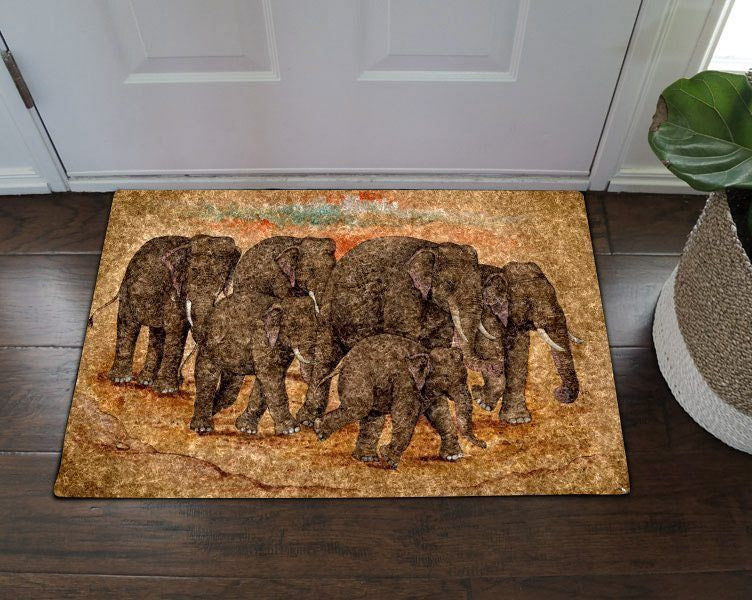 Apayprints – Elephant 3D All Over Printed Doormat