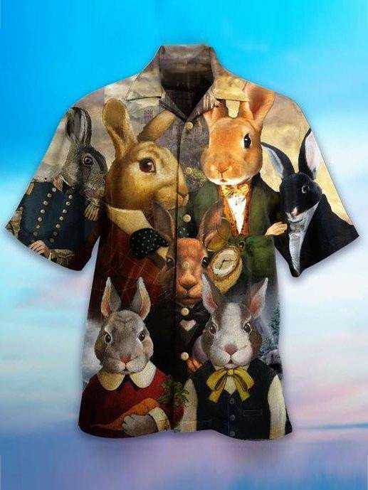 Bunny Hawaiian Aloha Shirt