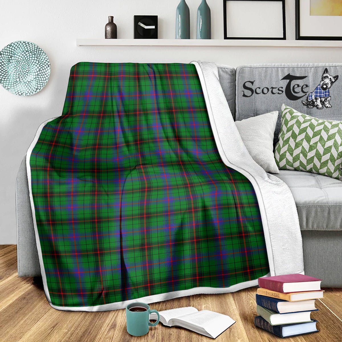 Fashion24Hs - Warm Blanket - Scotstee Shop Tartan Plaid Blanket Davidson Scottish Tartan Plaid Sherpa Blanket