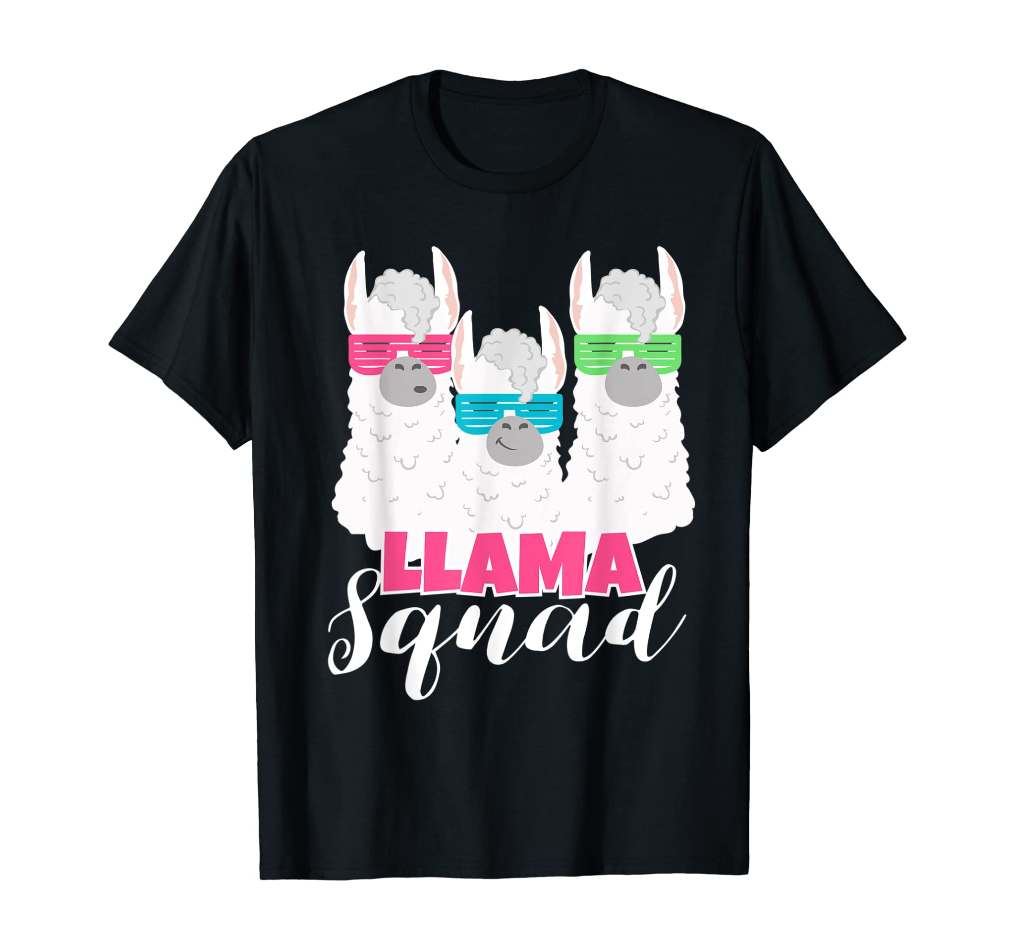 Cute Llama Squad Shirt Retro 80s Style Tshirt Gift