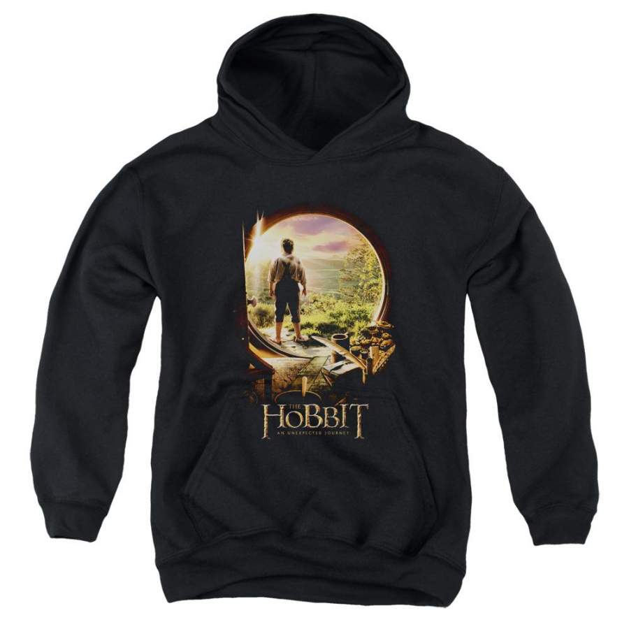 The Hobbit The Hobbit in Door Kids Youth Hoodie Black