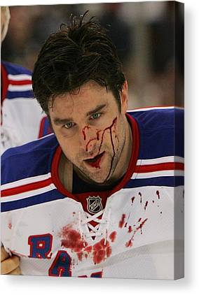 1 New York Rangers V Pittsburgh Penguins Bruce Bennett Canvas Print