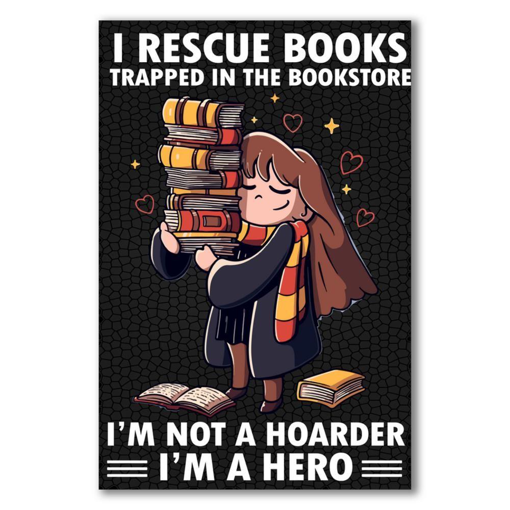 Rescue Books I’M A Hero Canvas And Poster, Canvas Prints, My Poster Wall, Canvas Wall Art, Wall Decor Visual Art, Halloween Gift, Happy Halloween