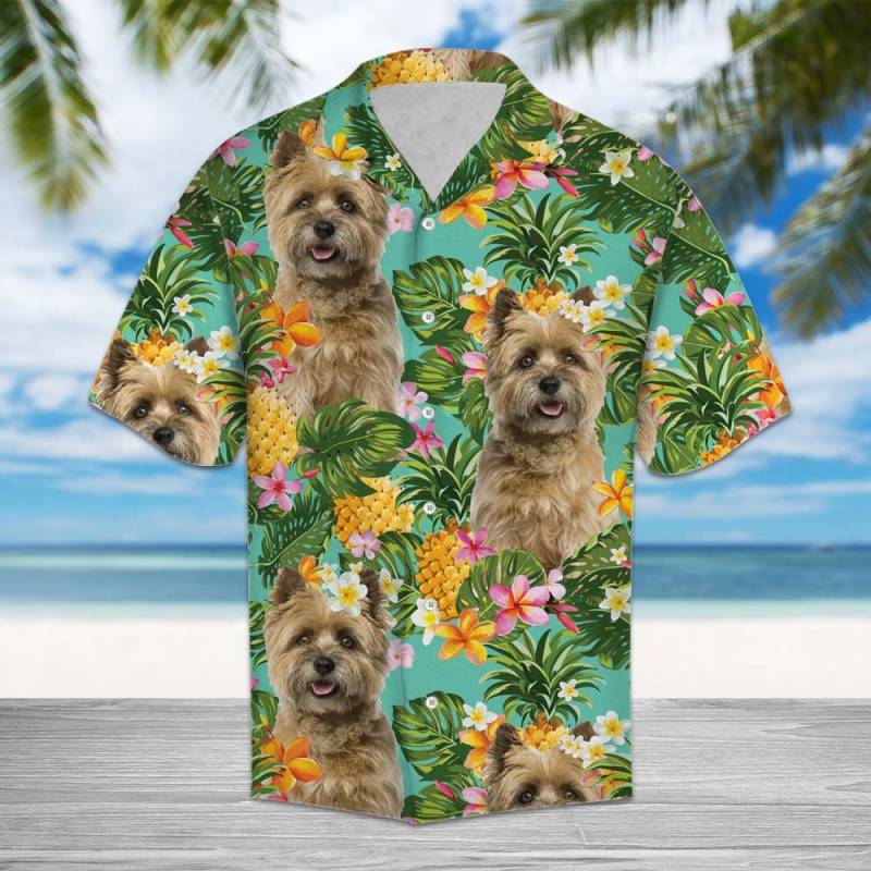 Tropical Pineapple Cairn Terrier Hawaiian Shirt Ha43067