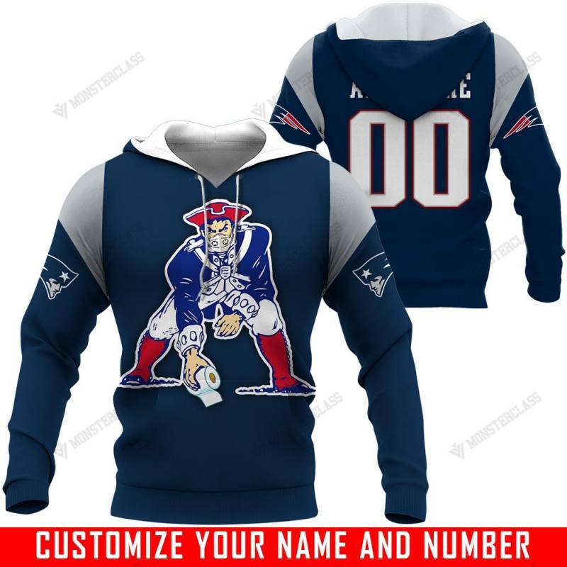 New England Patriots – Toilet Paper – CUSTOMIZE NAME AND NUMBER – HOT SALE 3D PRINTED – NOT IN STORE