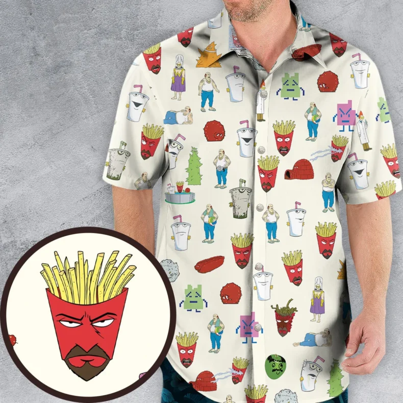 Aqua Teen Style Hawaiian Shirt