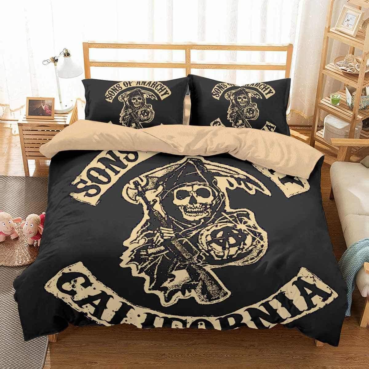 3D Customize Sons of Anarchy Bedding Set Duvet Cover SetBedroom Set Bedlinen