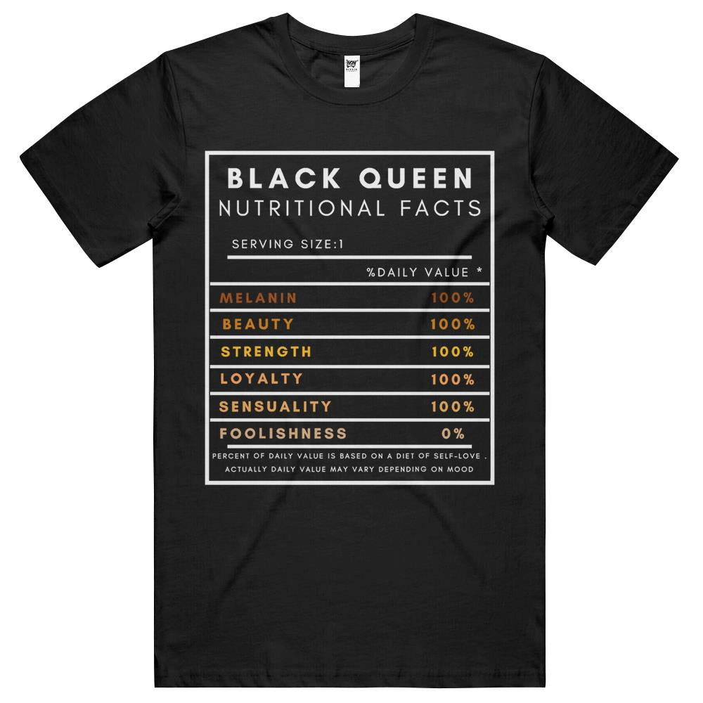 Nutritional Facts Shirt, Nutritional Facts T Shirt, Black Queen Nutrition Facts, Black Queen Nutritional Facts Shirt For Women Gift T Shirts