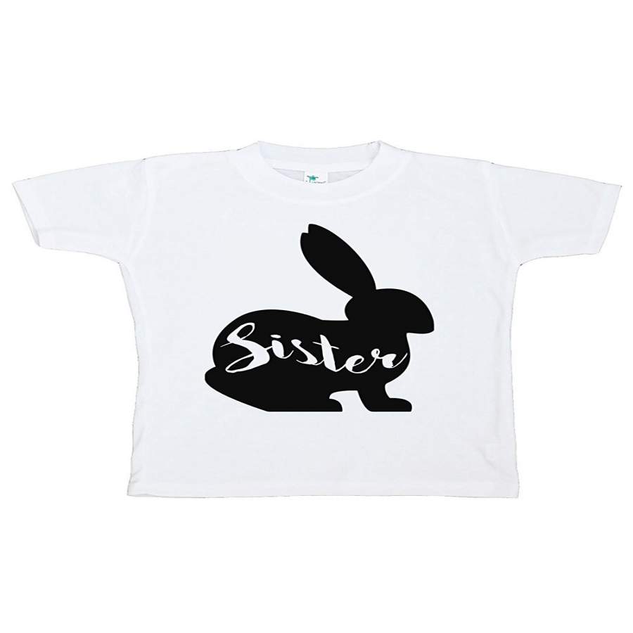 7 ate 9 Apparel Baby Girls Sister Bunny Happy Easter T-shirt