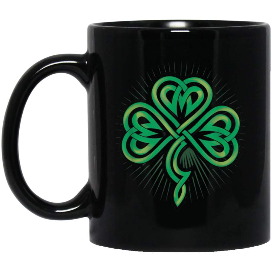 Cute st Patricks Mug Vintage Irish Shamrock Funny Irish Mug