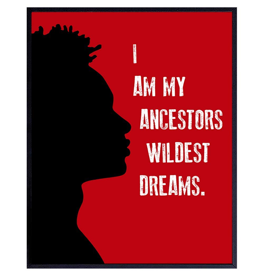 African American Wall Art For Boys Bedroom, Teens Room, Living Room, Office – Gift For Men, Afro Americans Boy