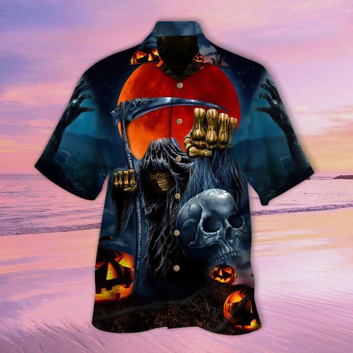 The Grim Reaper Halloween Hawaii Shirt For Men Women Ha83516